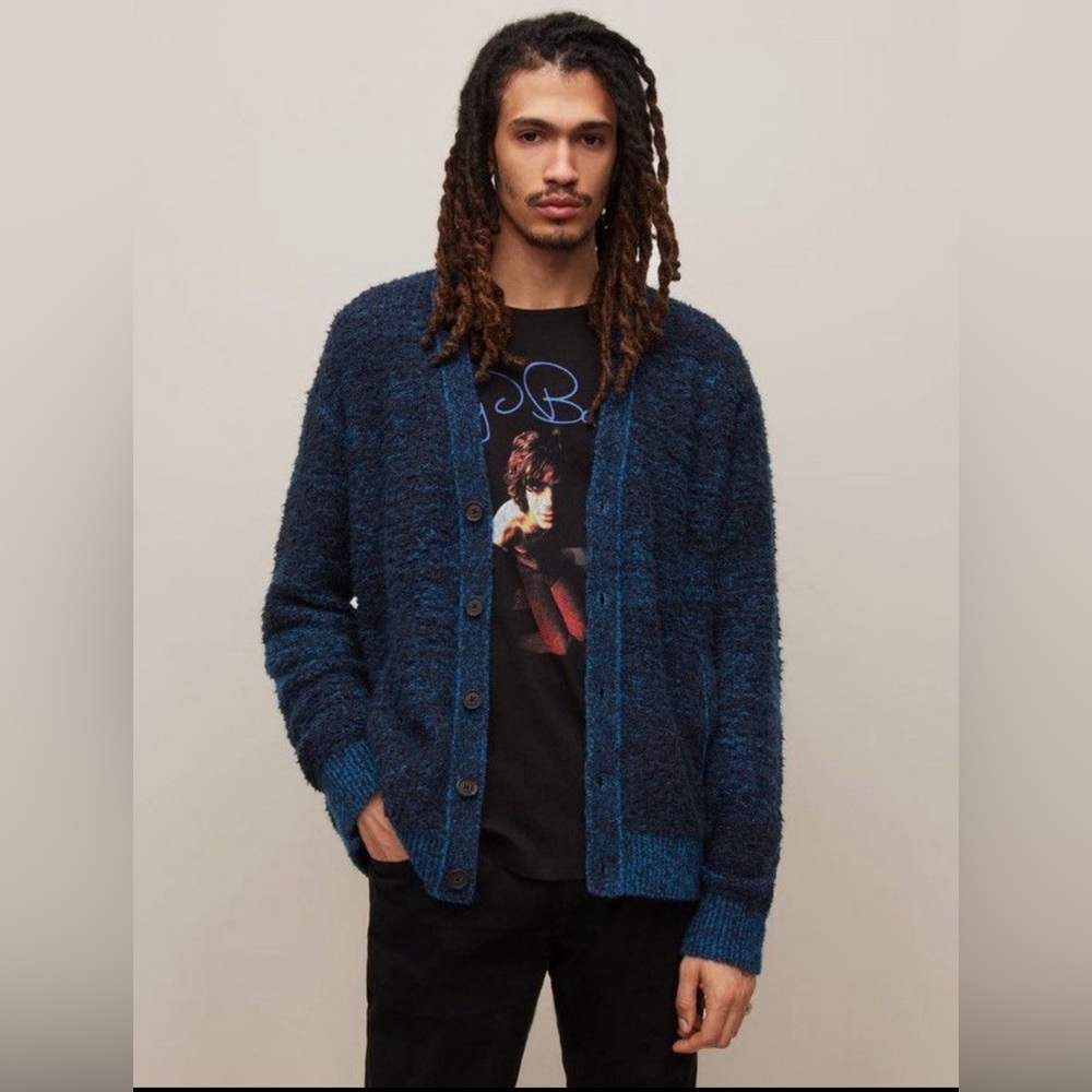 John Varvatos Collection Fuzzy Cardigan. Size medium.
